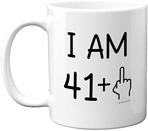 Stuff4 - 21st Birthday Gifts for Women Men, Novelty Mug Middle Finger, Funny Gifts, Perfect Birthday Present, Funny Mugs for Women Men, 11oz White Ceramic Dishwasher Safe, One Size