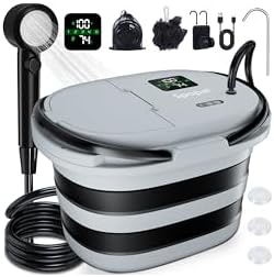 Spopal Douche Portable, [Longue Durée-Unité Intégrée de 20L] Douc...