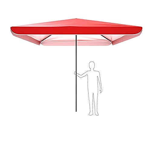 Sombrilla grande impermeable con protección total para negocios y comercios