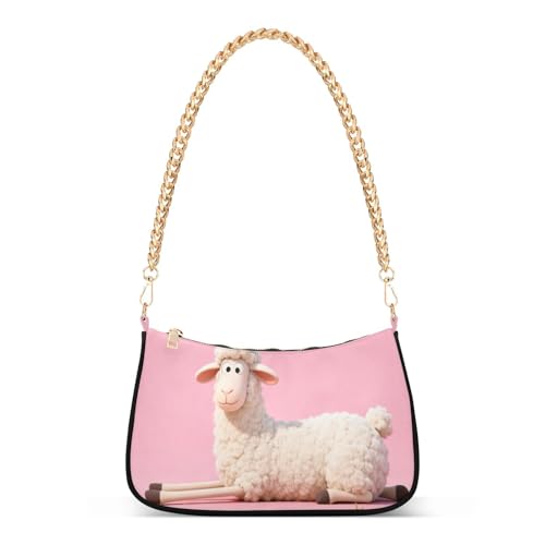 Sac à main à bandoulière motif mouton rose : l'idée cadeau tendance fête des mères