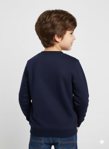 Image of Mack Jonney Boys Printed Fleece Sweatshirt - Warm Winter Pullover for Kids -M5367