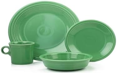 Fiesta® 4-Piece Classic Rim Place Setting – Durable Ceramic, Lead...