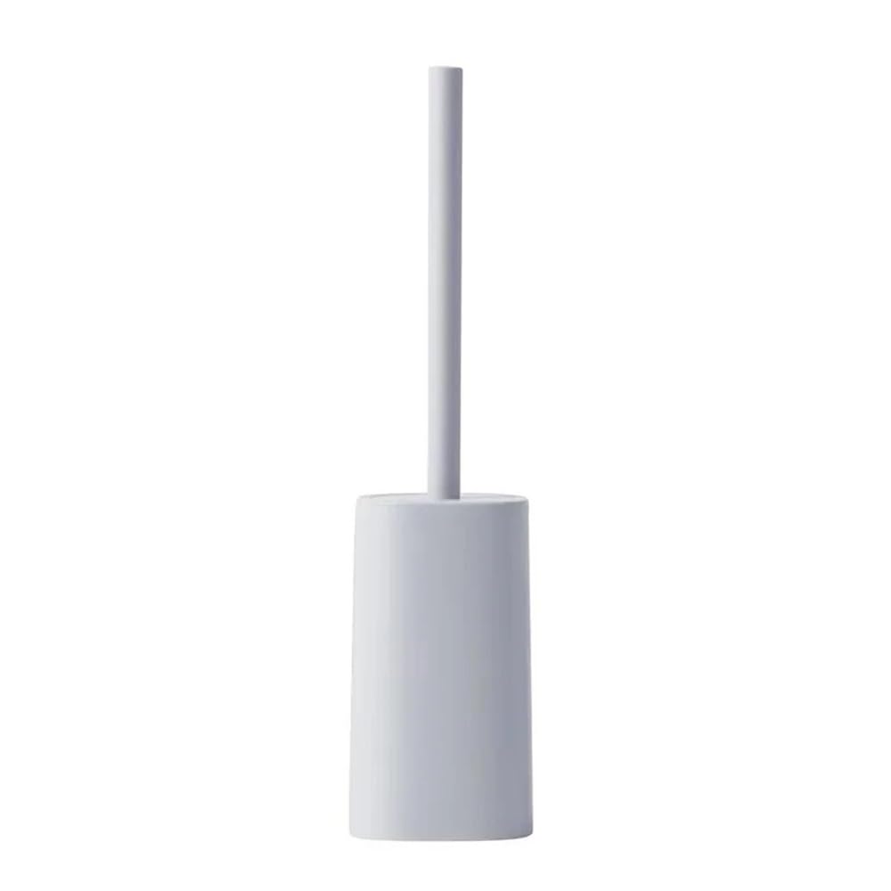 Zyyanshop Gris Toilet Brush Floor Standing Plastic Long Handle Toilet Brush With Base For Bathroom(Gris)