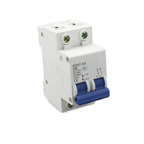 Disjoncteur de surcharge domestique DZ47 63a2p 32A interrupteur à air tableau électrique bâtiment