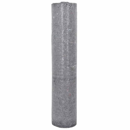 vidaXL Telo Protettivo per Pittori Antiscivolo 25 m 280 g/m² Grigio, copertura di protezione, pile di copertura da pittore, pile da pittore di protezione per pavimenti