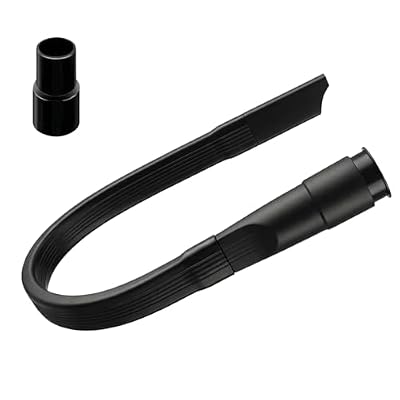 KernoKost 25" Flexible Vacuum Crevice Tool with 32mm to 35mm Adapter - Under Refrigerator & Dryer Vent Cleaner Attachment - Fits 1-1/4" to 1-3/8" Friction-Fit Hoses