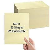 party greeting 5x7 Linen Paper Textured Cardstock Heavyweight Textured Index Cards Printable Linen Cardstock 92lb Cover for Printing Wedding Baby Shower Invitation Greeting Postcards 50 Pcs(Ivory)