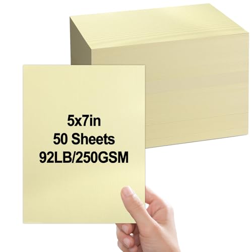 Party Greeting Linen Cardstock 5x7 Invitation Cards (50-Pack)