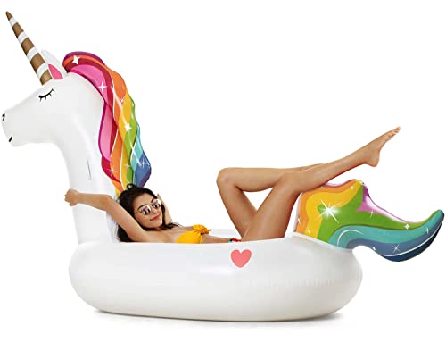 Einhorn-Schwimmtier für Erwachsene und Kinder