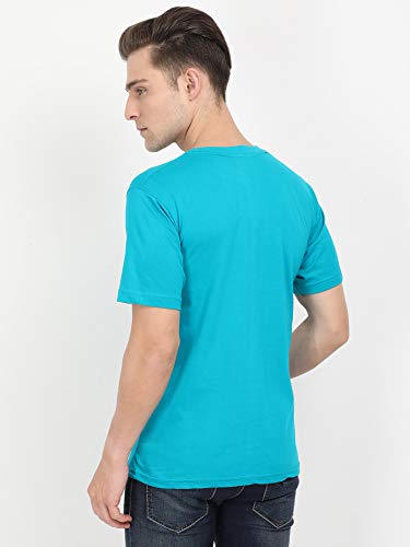 Image of FLEXIMAA Men's Cotton Round Neck Plain Half Sleeve T-Shirt