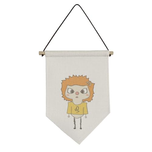 Drapeau en toile cadeau astrologie Constellation Leo
