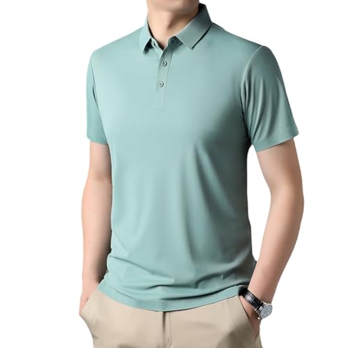 Polo homme vert clair pour l'été : le haut idéal pour le golf et le travail décontracté
