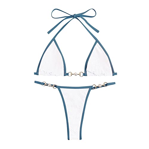 Bikini Damen Neckholder Set Triangel Bikini...