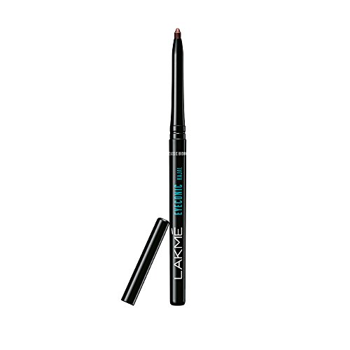 Image of Lakme Eyeconic Lash Curling Mascara, Black, 9ml & Lakme Eyeconic Kajal|| Classic Brown Colour|| Matte Kohl Liner in a Twist Up Pencil - Waterproof|| Smudge Proof & Long Lasting Eye Makeup|| 0.35 g.