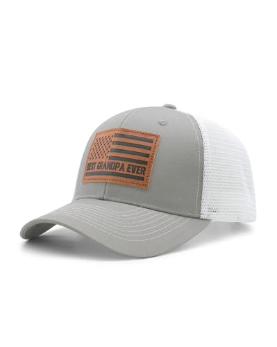 Image of Grandpa Hat, Grandpa Gifts for Fathers Day Birthday, Adjustable Grandfather Trucker Hat for Men