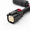 Mofun Rear Lighting Y Harness Light Y-Harness Compatible with Harley Touring Street Road Electra Glide Road King Ultra Limited FLHR/I FLHXS FLTRXST FLHTK 2014-2024 (Black)