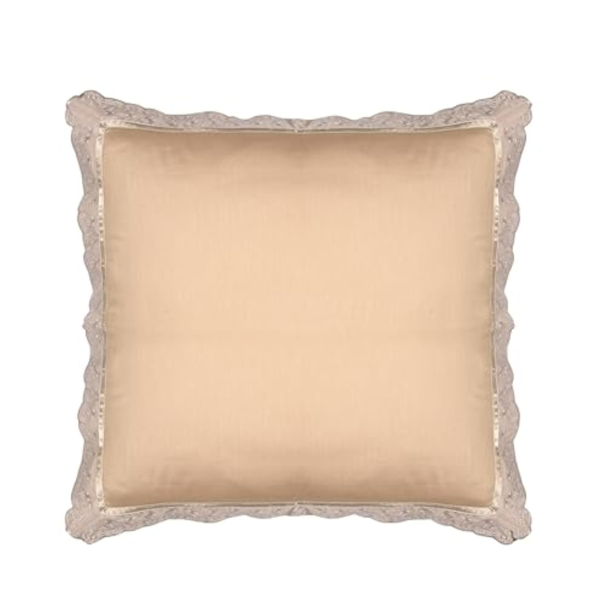 Lace Cushion Cover, Warm Almond Beige