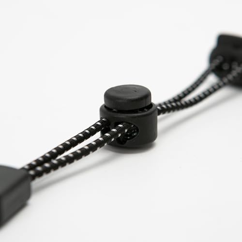 Marsrut 4pcs Backpack Hiking Stick Holder, Walking Pole Fixing Buckle Elastic Rope Lanyard for Mountaineering Climbing Trekking Outdoors, Black, One size