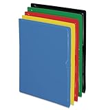 Pendaflex CopyGuard Heavy-Gauge Organizers, Letter, Vinyl, BLK/BL/GR/Red/YW, 25/Box (62001EE)