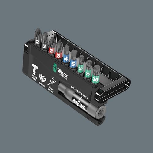 Wera Bit-Sortiment, Bit-Check 10 Impaktor 1, 10-teilig, 05057680001