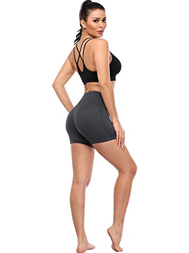 Cadmus B07PGCBVXG High Waist Athletic Shorts For Womens Yoga Fitness Workout Running Shorts thumb #3