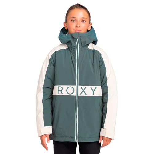 Roxy Mist blouson ski fille 10 ans vert imperméable et chaud