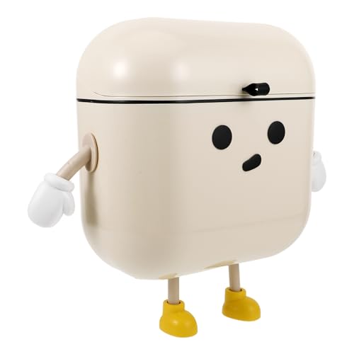 Caneca de basura colgante de pared 9l con tapa beige