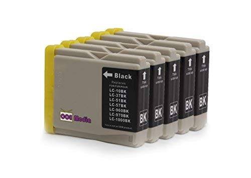 5 cartucce di inchiostro compatibili con Brother
