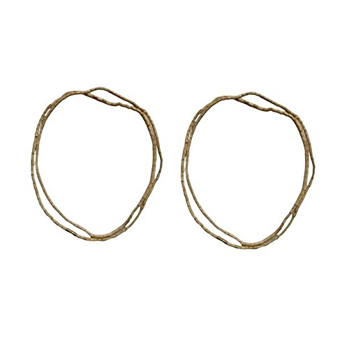 BishtHub - Collar redondo de tulsi Mala Tulsi Kanthi para hombre y mujer, 2 unidades, Talla única, Madera, Ámbar