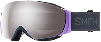 SMITH IO MAG S Goggles with ChromaPop Lens Performance Snowsports Goggles with Easy Lens Change Technology for Skiing & Snowboarding for Men & Women French Navy + ChromaPop Sun Platinum Lens