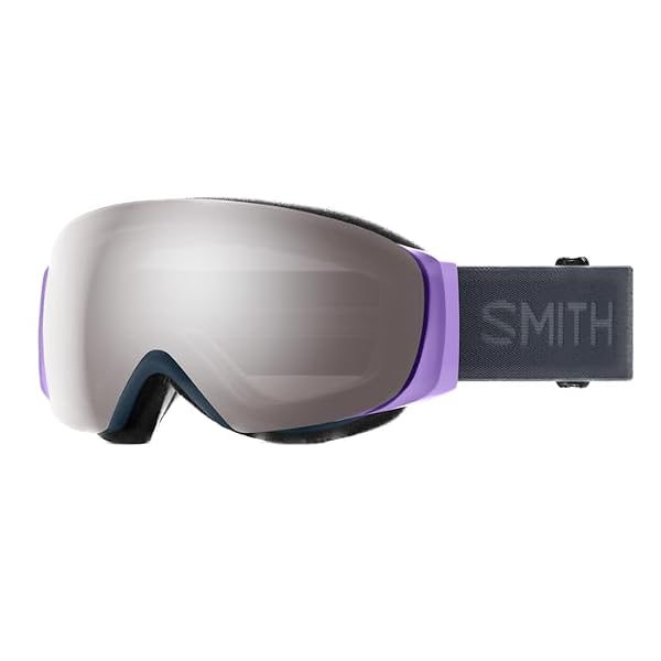 SMITH IO MAG S Goggles with ChromaPop Lens – Performance Snowsports Goggles with Easy Lens Change Technology for Skiing & Snowboarding – for Men & Women – French Navy + ChromaPop Sun Platinum Lens by SMITH - Used condition - US$56.18