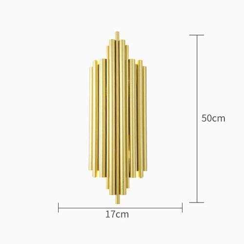 Applique murale dorée géométrique G9 luminaire design luxe salon