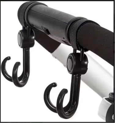 Multipurpose Walker Hook Hanging Clip, Stroller & Wheelchair Bag Hanger, Diaper Bag Holder for Rollator, Crutches, Shopping Cart, Bike, Car Back Seat, Pushchair & Purse Organizer (Pack of 1)-image-33