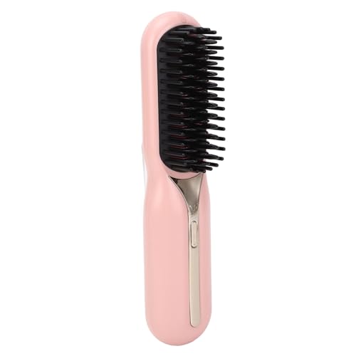 Cepillo Alisador de Pelo, Peine Alisador de Pelo Eléctrico, Peine para Peinar el Cabello con Iones Negativos, Temperatura Ajustable de 3 Engranajes, para Viajes en Casa, Hotel