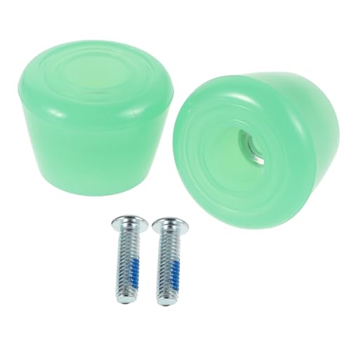 TOYANDONA 1 Pair Pu Material Roller Skate Brake Head Double Row Toe Guard for Quad Skates Easy Install Reusable Braking Pads