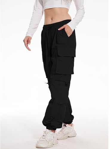 YINGWIN Cargohose Damen Jogginghose Baggy Schnelltrocken Wasserdicht Softshellhose OutdoorHosen Trekkinghose Streetwear Leichter Wanderhose
