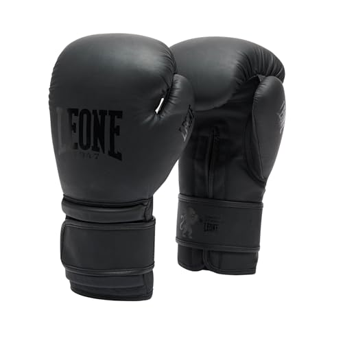 LEONE 1947, Guantes De Boxeo unisex para adulto, Negro,...