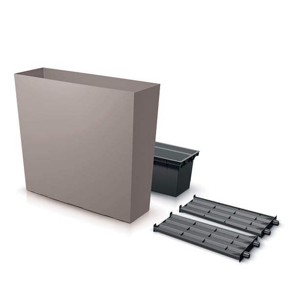Prosperplast Urbi Case T - Maceta (77 cm), color marrón
