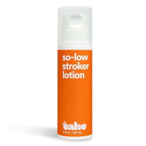 Hello Cake So-Low Stroker Lotion - Below the Belt Solo Cream for Men, Natural Moisturizing Ingredients Coconut Oil, Avocado Oil, Aloe Vera, 8 fl oz