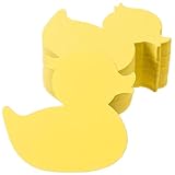 MixTeach 200 Pcs Duck Paper Cutouts Spring Summer Duck Shapes Cutouts Creative Paper Die Cut Bulletin Board Crafts for Kids DIY Craft Art Project Home School Classroom Decorations, Yellow