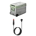 EUHOMY 12 Volt 48QT Refrigerator Bundle with 11.6FT DC Power Cord for Car Refrigerator Portable Freezer Electric Cooler