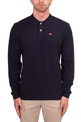 Polo homme Eruggy Napapijri manches longues coton respirant hiver