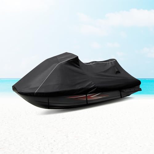 Waterproof Jet Ski Cover for Yamaha 2015-2020 VX Cruiser/VX Cruiser HO 600D Oxford UV-Proof Jetski Waverunner Covers Trailerable Jetski Cover with Air Vents Reflective Strips