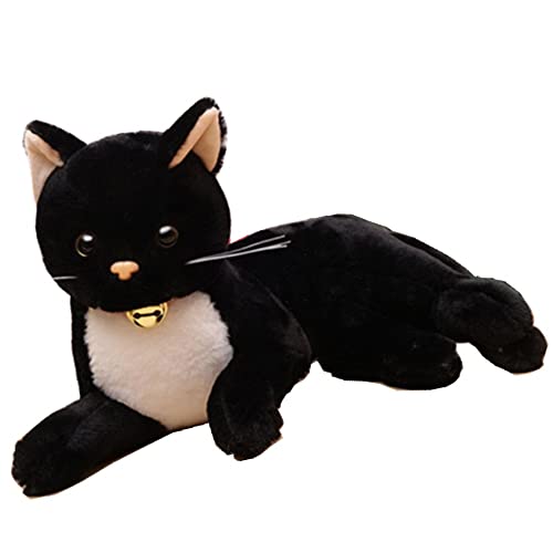 36 cm Black Cat Stuffed Toy  Cute Cat Doll Model Soft Stuffed Animal Pillow Pet Kitty Anime Doll, For Girls Boys Kids Toddlers Birthday Gifts