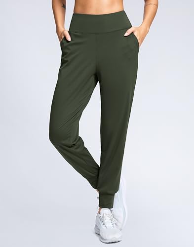 Image of SANTINY Women's Joggers Pants with Pockets Lightweight High Waisted Athletic Gym Workout Pants for Women Yoga Travel