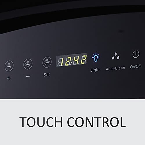 Image of Elica 60 cm 1200 m3 /hr Auto Clean Chimney (WD HAC TOUCH BF 60, 2 Baffle Filters, Touch Control, Black)