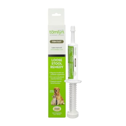 TOMLYN Firm Fast Loose Stool Remedy Gel, Helps Relieve Occasional Diarrhea in Cats and Dogs, 15cc