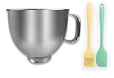Edelstahl-Rührschüssel 5 QT, kompatibel mit KITCHENAID, KIPPKOPF-RÜHRMASCHINEN 4,5–5 Quart mit...