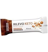 Relevo Keto Barre protéinée à faible teneur en glucides avec ferments lactiques au goût Bisc...