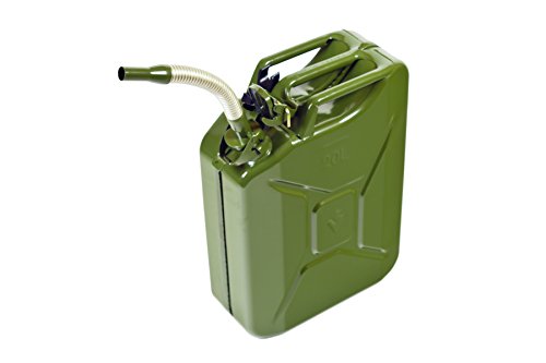 hünersdorff 435400 Metalen uitloopbuis flexibel 20 mm voor metalen brandstofjerrycans, zilver/olijf - Afbeelding 3